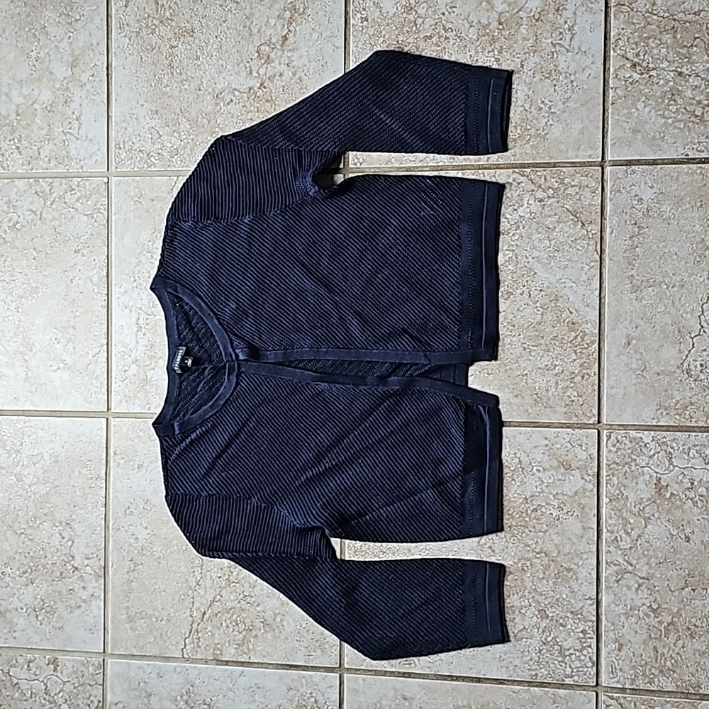 Talbots Cropped Eyelet Sweater